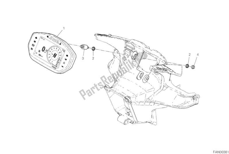 Todas las partes para Tablero De Instrumentos de Ducati Superbike Panigale V2 Thailand 955 2020